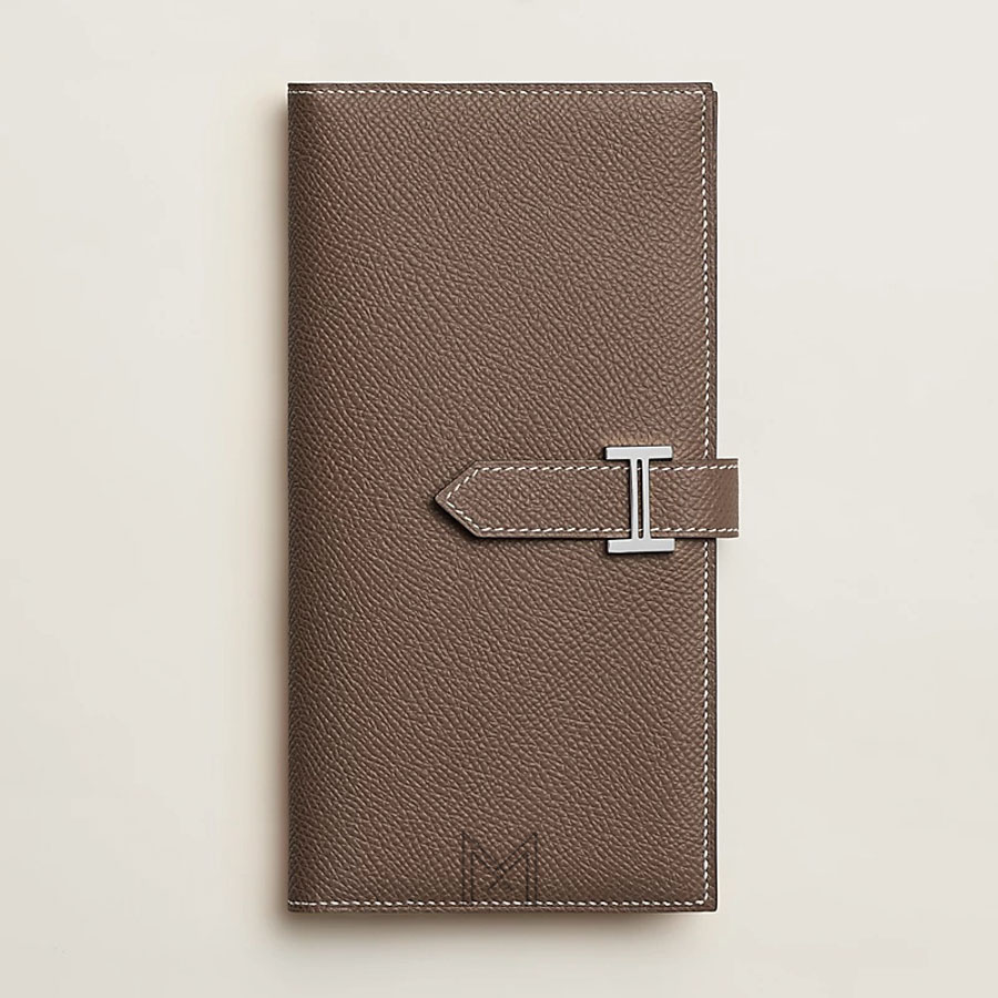 Ví dài Hermes Bearn màu nâu da sần hàng hiệu MVH45 2026 Ví dài Hermes Bearn màu nâu da sần hàng hiệu MVH45 2026