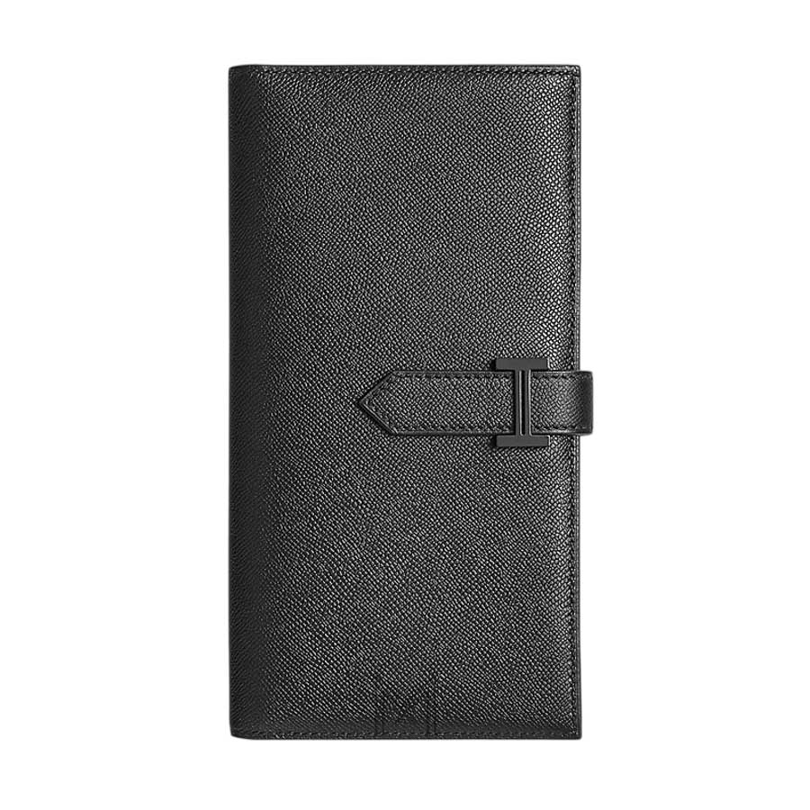 Ví dài Hermes Bearn màu đen da sần authentic MVH47 2026 Ví dài Hermes Bearn màu đen da sần authentic MVH47 2026