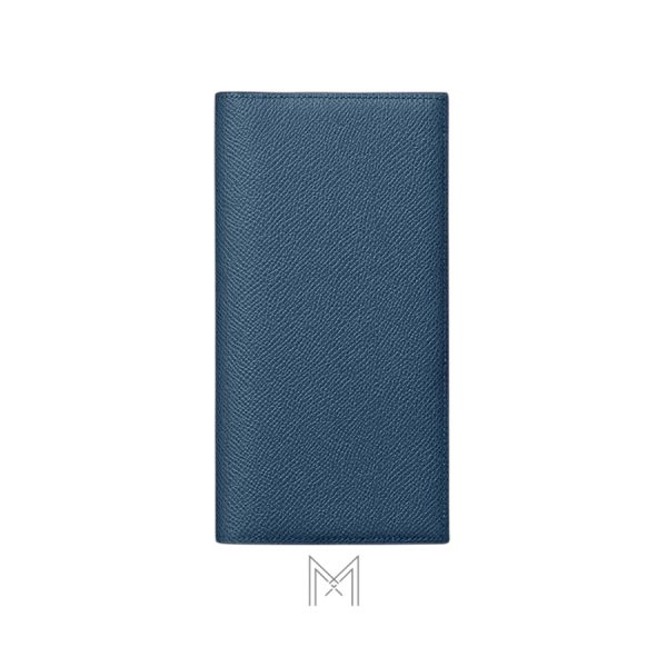 Ví da dài Hermes MC² Fleming màu xanh chính hãng MVH06