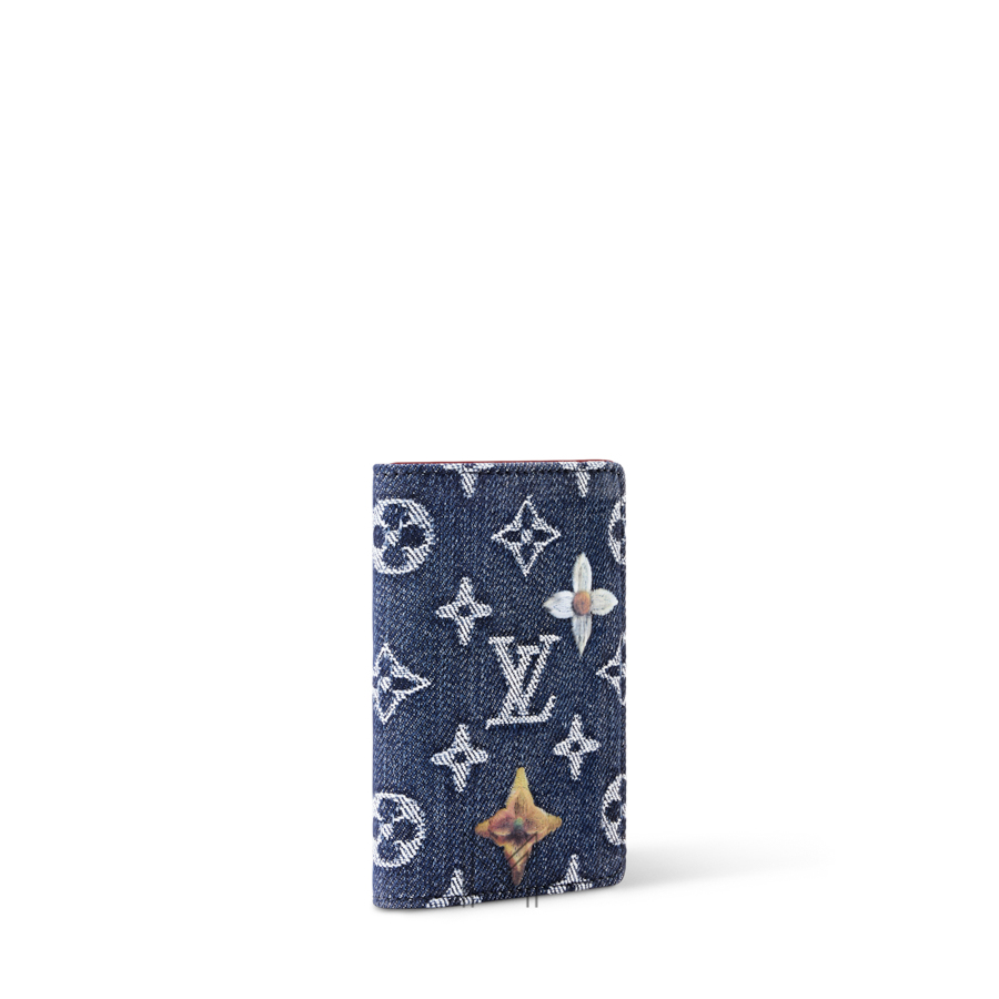 Ví Đựng Hộ Chiếu LV Pocket Organizer Xanh Monogram Denim VLV078 2026 Ví Đựng Hộ Chiếu LV Pocket Organizer Xanh Monogram Denim VLV078 2026