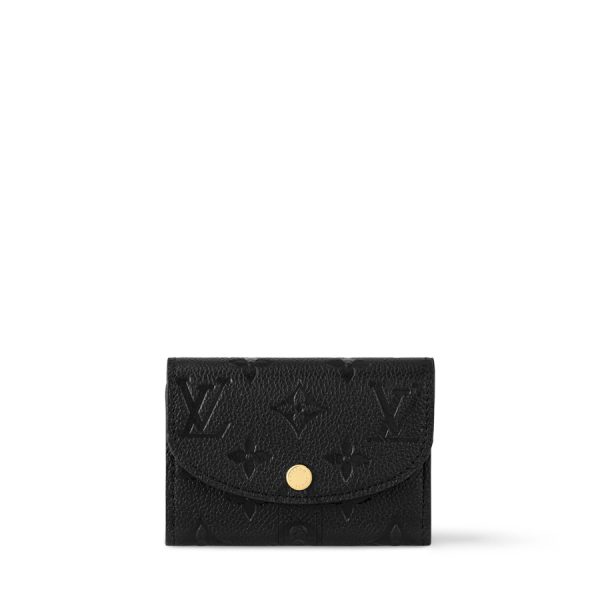 Ví Ngắn Cúc Bấm LV Rosalie Coin Purse Đen Monogram Empreinte Chính Hãng VLV038
