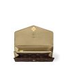 Ví Dài Cúc Bấm LV Sarah Vivienne Winter Holiday Nâu Monogram Canvas Authentic VLV130 2026