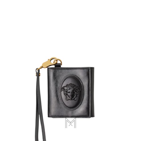 Ví da Versace Roomy màu đen chính hãng MVV30