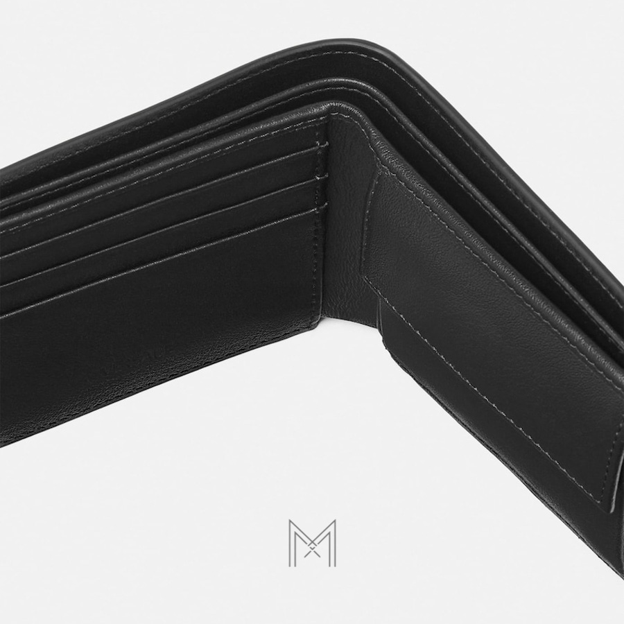 Ví ngắn Versace Medusa Biggie màu đen authentic MVV02 2026 Ví ngắn Versace Medusa Biggie màu đen authentic MVV02 2026