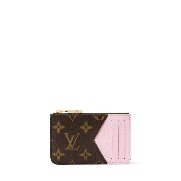 Ví Đựng Thẻ Louis Vuitton Romy Monogram Màu Hồng Confetti Canvas VLV022