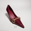 Giày cao gót Gucci màu đỏ mận khóa vàng chính hãng MHGG025 2026