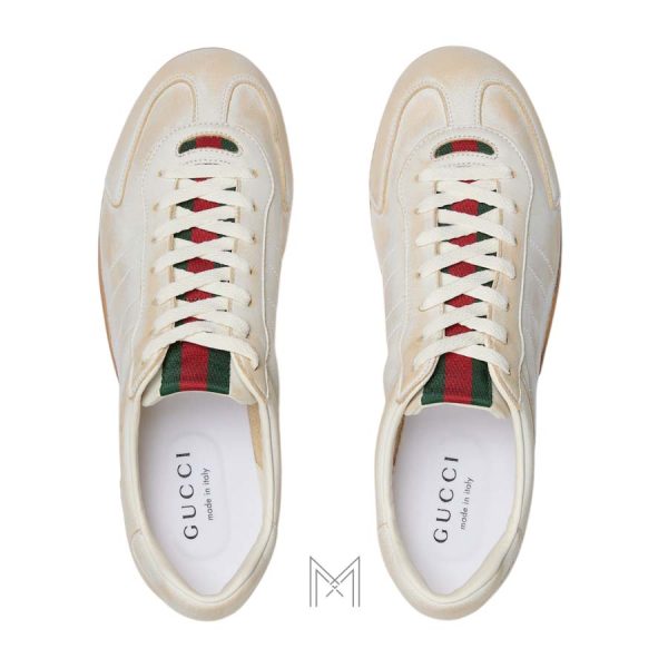 Sneaker dơ Gucci Shift màu trắng chính hãng MHGG019