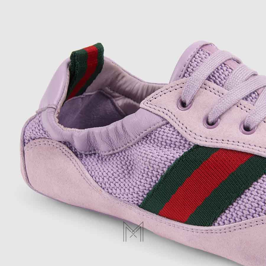 Sneaker Gucci Shift màu tím nhạt phối da lộn chính hãng MHGG015 2026 Sneaker Gucci Shift màu tím nhạt phối da lộn chính hãng MHGG015 2026