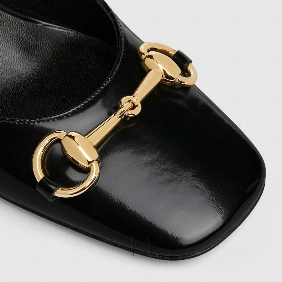 Giày cao gót Gucci màu đen khóa vàng authentic MHGG035 2026 Giày cao gót Gucci màu đen khóa vàng authentic MHGG035 2026