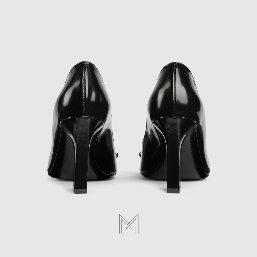 Giày cao gót Gucci màu đen khóa vàng authentic MHGG035 2026 Giày cao gót Gucci màu đen khóa vàng authentic MHGG035 2026