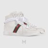 Sneaker boot Gucci màu trắng phối dải web chính hãng MHGG023 2026
