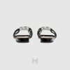 Dép Gucci quai ngang màu đen logo GG đính đá chính hãng MHDG022 2026