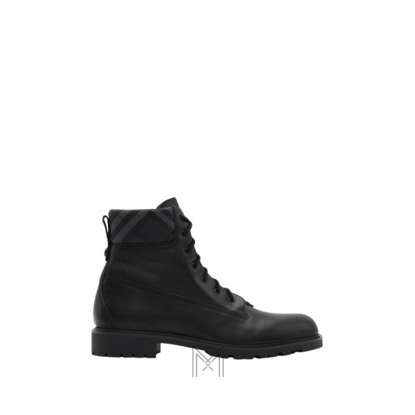 Boots Burberry Durham màu đen hàng hiệu authentic MHGB047
