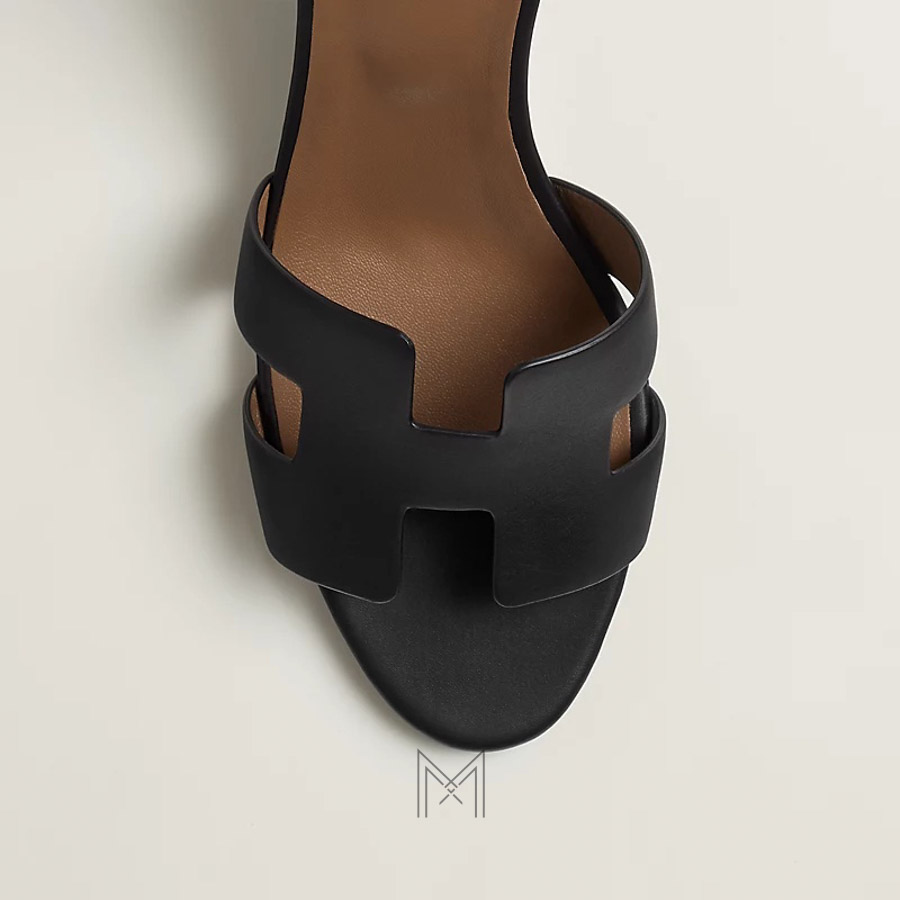 Sandal cao gót Hermes Legend màu đen authentic MHHH201 2026 Sandal cao gót Hermes Legend màu đen authentic MHHH201 2026