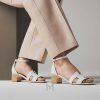 Sandal cao gót Hermes Encens 50 màu trắng authentic MHHH198 2026