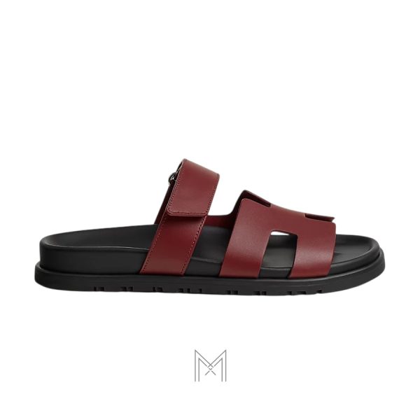 Dép quai ngang Hermes Extra authentic màu đỏ MHHH164