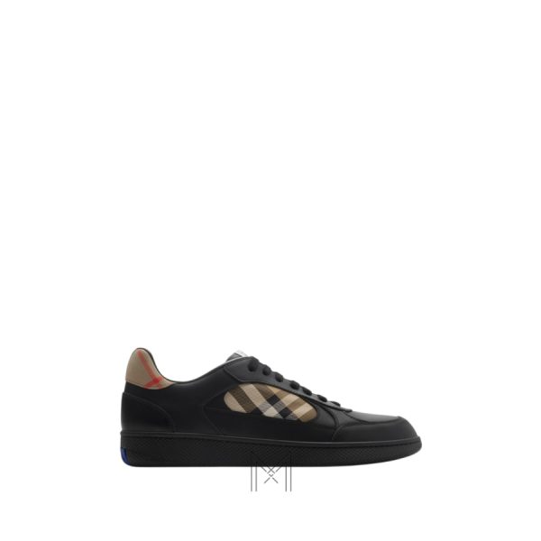 Sneaker Burberry Terrace màu đen phối họa tiết xanh chính hãng MHGB025