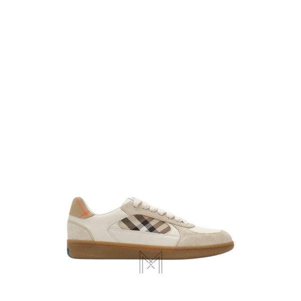 Giày thể thao thấp cổ Burberry màu be nhạt chính hãng MHGB017