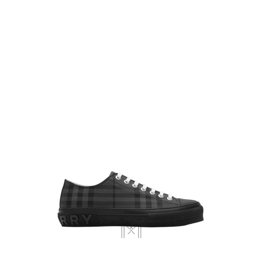 Giày thể thao cổ thấp Burberry màu đen chính hãng MHGB005 2026 Giày thể thao cổ thấp Burberry màu đen chính hãng MHGB005 2026