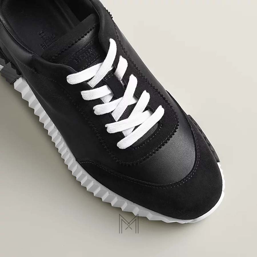 Sneaker Hermes màu đen đế trắng hàng hiệu chính hãng MHGH019 2026 Sneaker Hermes màu đen đế trắng hàng hiệu chính hãng MHGH019 2026
