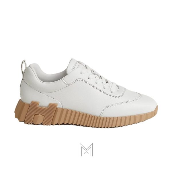 Giày sneaker Hermes màu trắng đế nâu chính hãng MHGH008