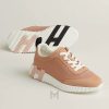 Sneaker Hermes Bouncing màu hồng phấn chính hãng MHGH024 2026