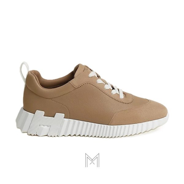 Sneaker Hermes Bouncing màu nâu chính hãng MHGH026