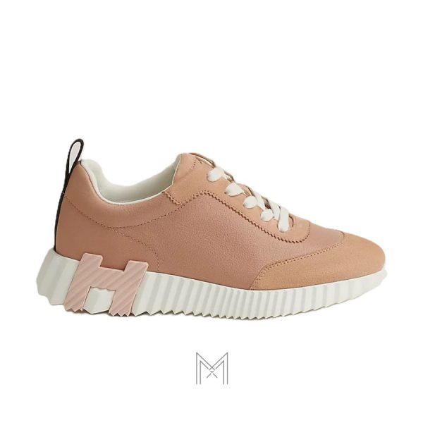 Sneaker Hermes Bouncing màu hồng phấn chính hãng MHGH024