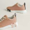 Sneaker Hermes Bouncing màu hồng phấn chính hãng MHGH024 2026