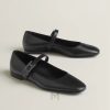 Giày búp bê Hermes màu đen chính hãng MHGH052 2026
