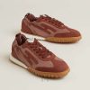 Sneaker Hermes Jet màu nâu gạch chính hãng MHGH045 2026 Sneaker Hermes Jet màu nâu gạch chính hãng MHGH045 2026