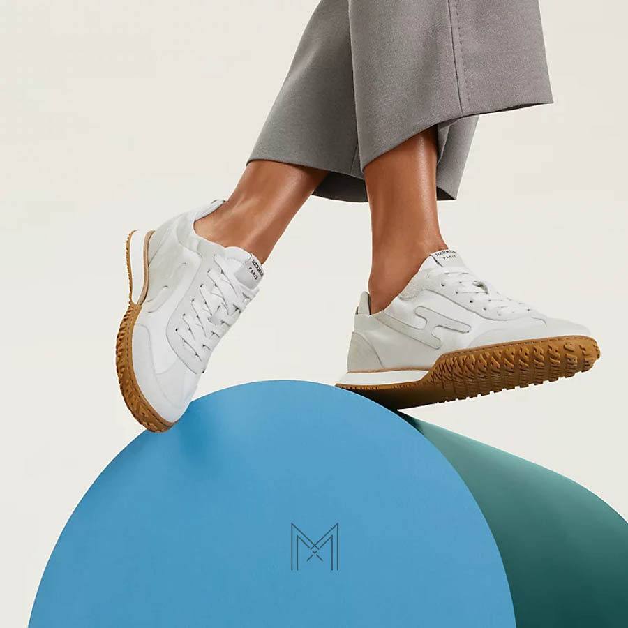 Sneaker Hermes Jet màu trắng chính hãng MHGH042 2026 Sneaker Hermes Jet màu trắng chính hãng MHGH042 2026