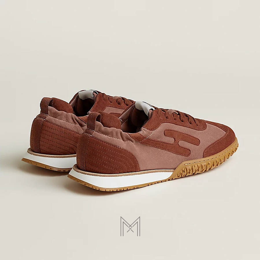 Sneaker Hermes Jet màu nâu gạch chính hãng MHGH045 2026 Sneaker Hermes Jet màu nâu gạch chính hãng MHGH045 2026