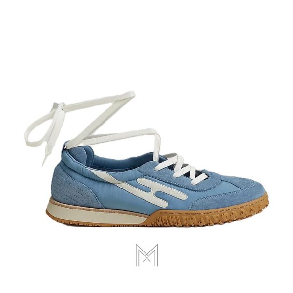 Giày thể thao cổ thấp Hermes Mascot màu trắng authentic MHGH003