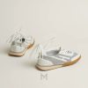 Giày thể thao cổ thấp Hermes Mascot màu trắng authentic MHGH002 2026 Giày thể thao cổ thấp Hermes Mascot màu trắng authentic MHGH002 2026