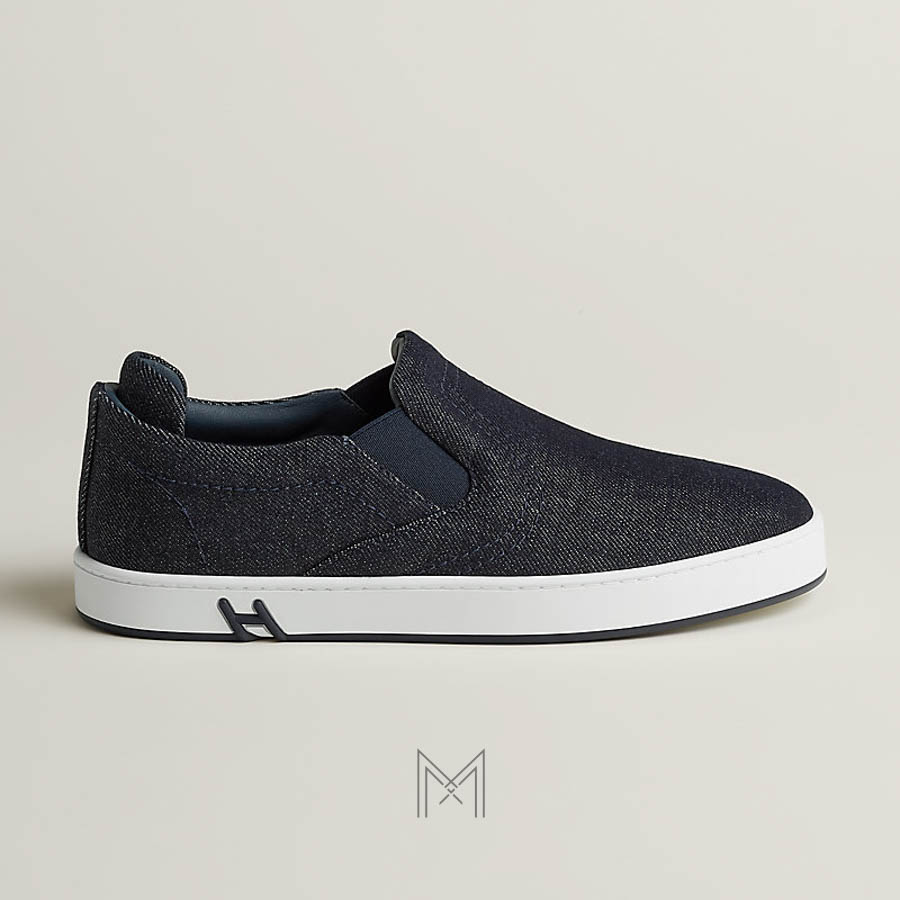 Slip-on Hermes Lucky chính hãng màu đen MHGH124 2026 Slip-on Hermes Lucky chính hãng màu đen MHGH124 2026