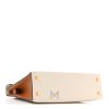 Túi xách đeo chéo Hermes Kelly màu be phối nâu da Epsom MTH25 2026 Túi xách đeo chéo Hermes Kelly màu be phối nâu da Epsom MTH25 2026