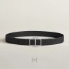 Thắt lưng nam Hermes Maillon chính hãng màu đen MHBH055 2026 Thắt lưng nam Hermes Maillon chính hãng màu đen MHBH055 2026