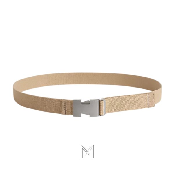 Thắt lưng nam Hermes Tethys chính hãng màu be MHBH043