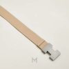Thắt lưng nam Hermes Tethys chính hãng màu be MHBH043 2026