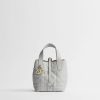 Túi Xách Đeo Chéo Dior Toujours Vertical Nano Tote Bag Gris Pietro Macrocannage Calfskin JTT003 2026