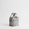 Túi Xách Đeo Chéo Dior Toujours Vertical Nano Tote Bag Gris Pietro Macrocannage Calfskin JTT003 2026