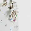 Túi Xách Dioramour Small Lady Dior Bag with Strap White Lambskin Printed with Multicolor Revolution Flowers Motif JTT126 2026