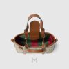 Túi xách đeo chéo Gucci Emblem họa tiết quai màu nâu chính hãng MHTG010 2026