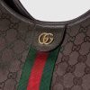 Túi xách Gucci Giglio màu nâu đậm logo vàng chính hãng MHTG080 2026