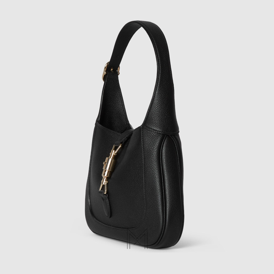 Túi đeo vai Gucci Jackie 1961 màu đen da sần authentic MHTG159 2026 Túi đeo vai Gucci Jackie 1961 màu đen da sần authentic MHTG159 2026