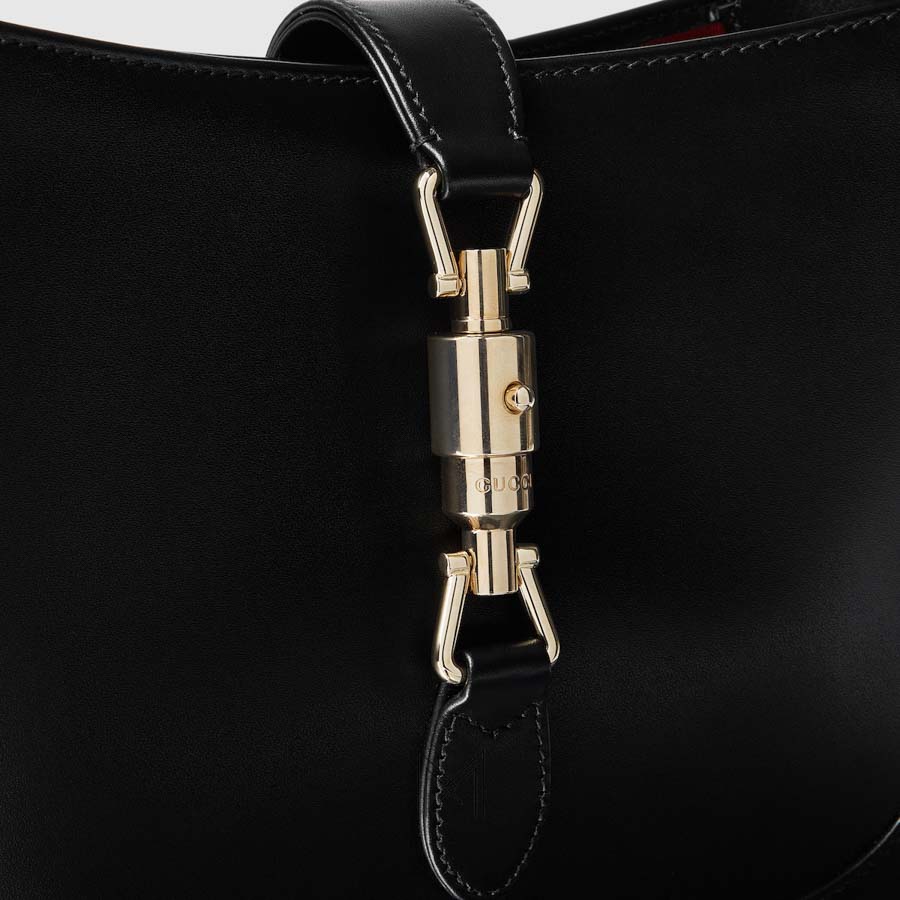 Túi đeo vai Gucci Jackie 1961 màu đen da trơn authentic MHTG160 2026 Túi đeo vai Gucci Jackie 1961 màu đen da trơn authentic MHTG160 2026