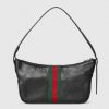 Túi xách đeo chéo Gucci Lunetta màu đen da sần chính hãng MHTG036 2026