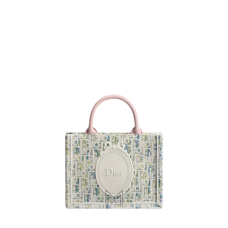 Túi Xách Mini Dior Book Tote Multicolor Dior Oblique Pastel Embroidery and White Dior Médaillon JJT255 2026 Túi Xách Mini Dior Book Tote Multicolor Dior Oblique Pastel Embroidery and White Dior Médaillon JJT255 2026
