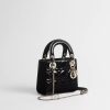 Túi Xách Đeo Chéo Mini Lady Dior Bag Black Patent Cannage Calfskin JTT030 2026